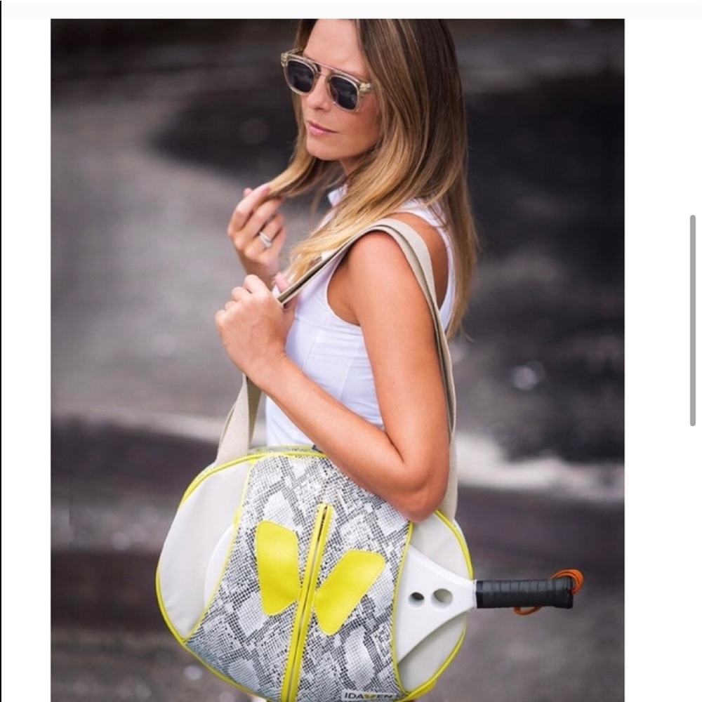 IDAWEN PICKLE BALL/ YOGA BAG vegan eve snake print